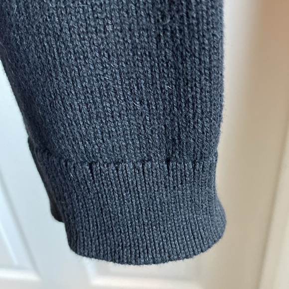 Lauren Ralph Lauren Black Puffer Sweater Coat Sz M - Picture 7 of 12